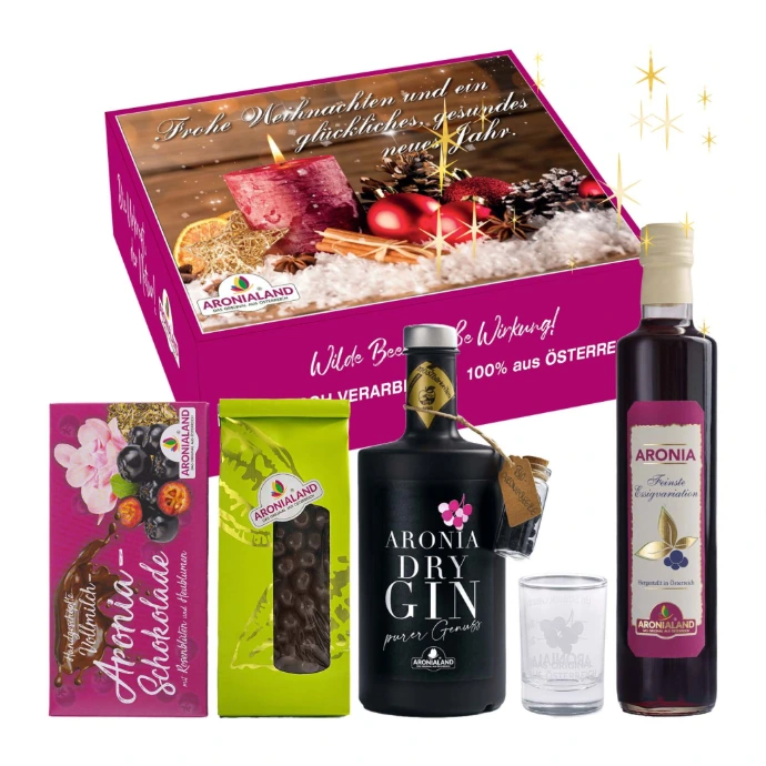 Aronia Geschenkbox Weihnachtsverpackung