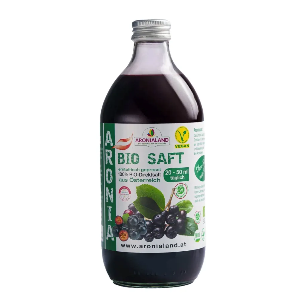 Bio Aroniasaft 0,5L GOLD-PRÄMIERT