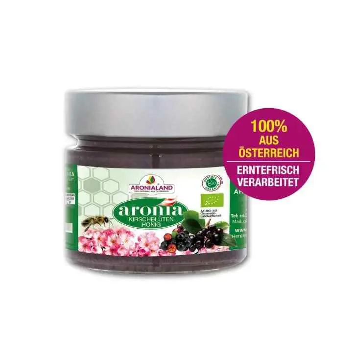 [11115] Miele di fiori di ciliegio biologico di Aronia 250gr